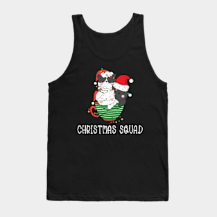 christmas squad Cat/ christmas Light/ Meow Christmas Tank Top